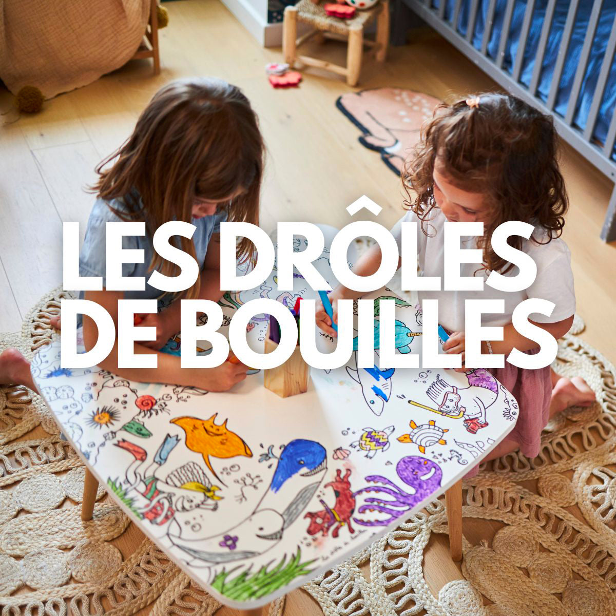 Les Drôles de Bouilles : la table de coloriage réutilisable qui stimule la créativité des enfants