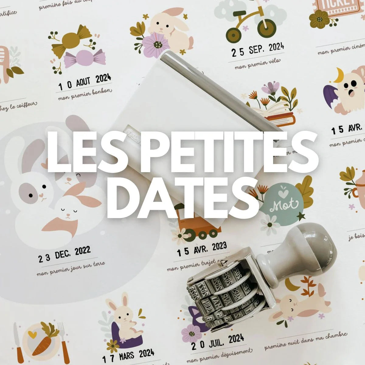 Les Petites Dates, affiches personnalisées pour une chambre d'enfant unique