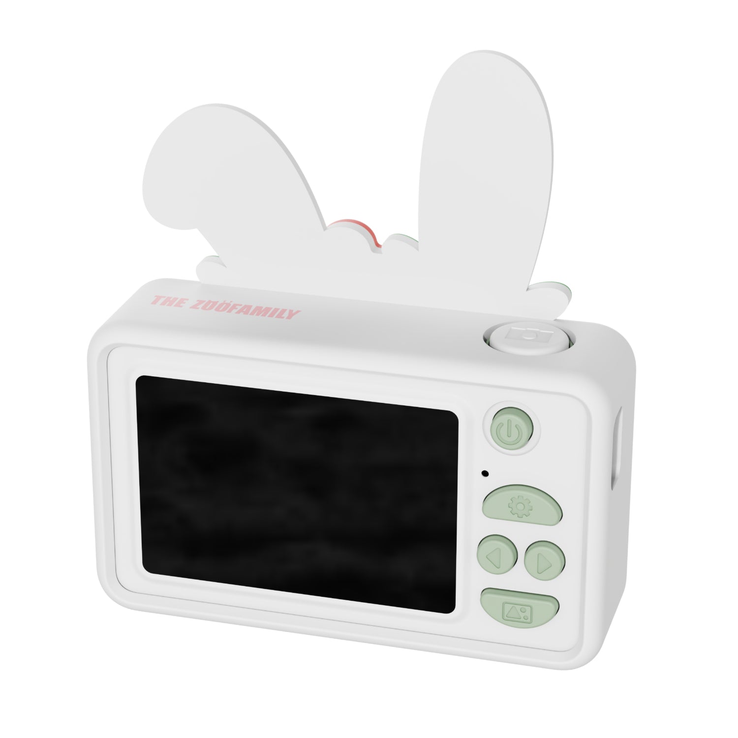 Appareil photo numérique lapin pour enfant – vue arrière avec écran et commandes intuitives