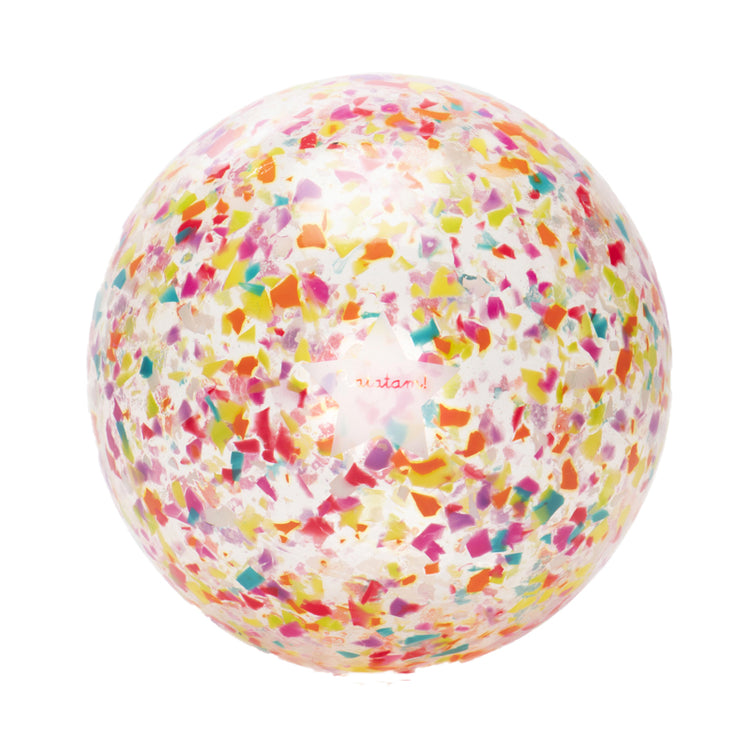 Ballon Ratatam multicolore confettis, diamètre 22 cm. 