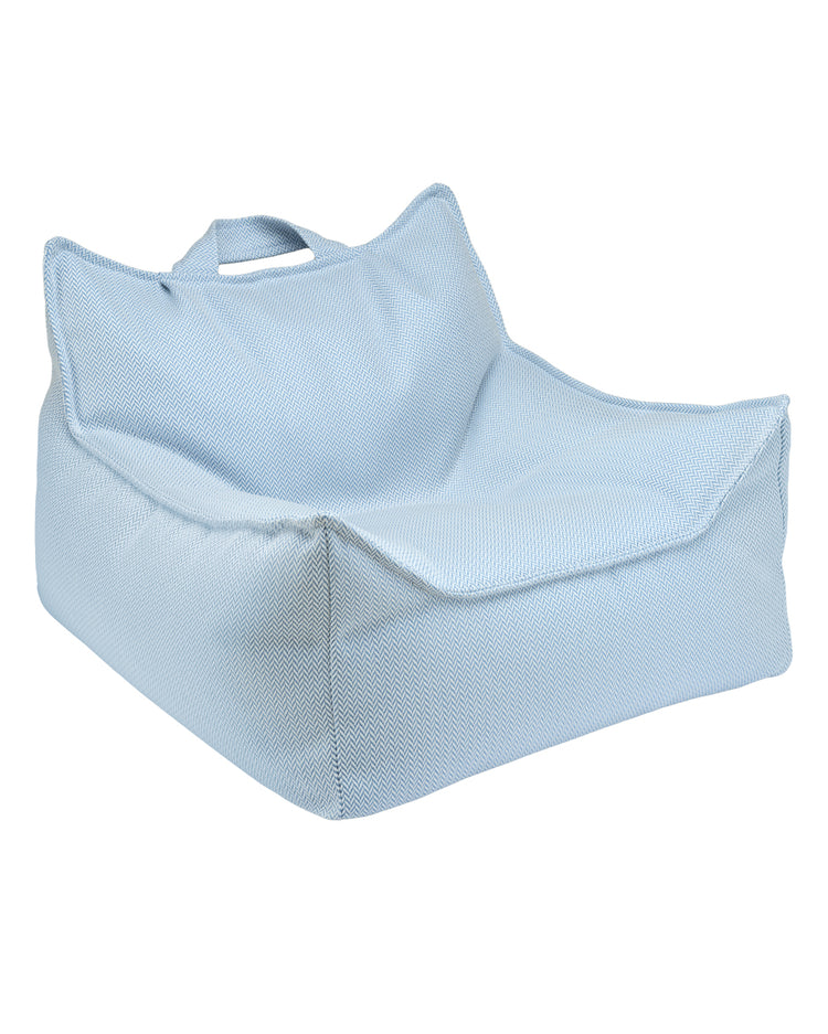 Fauteuil bleu pour enfant, conçu pour l’extérieur, tissu imperméable