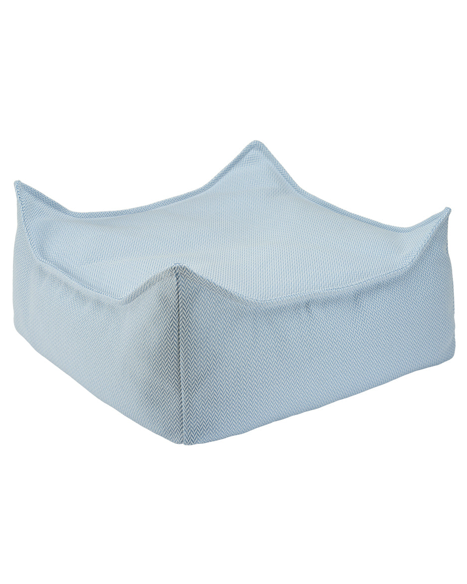 Fauteuil bleu azur imperméable pour enfants, tissu oléfine