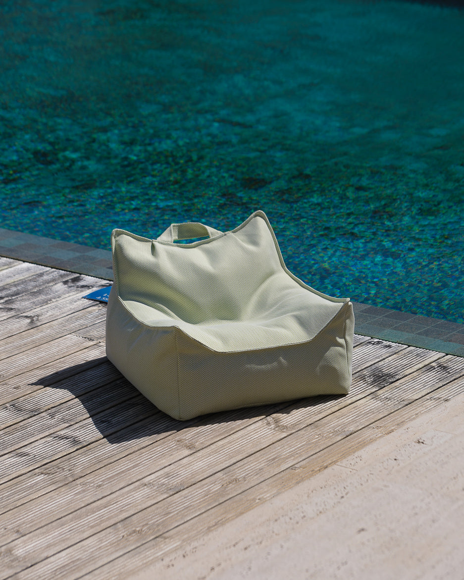 Fauteuil de jardin pour enfant vert Wigiwama, tissu certifié OEKO-TEX®