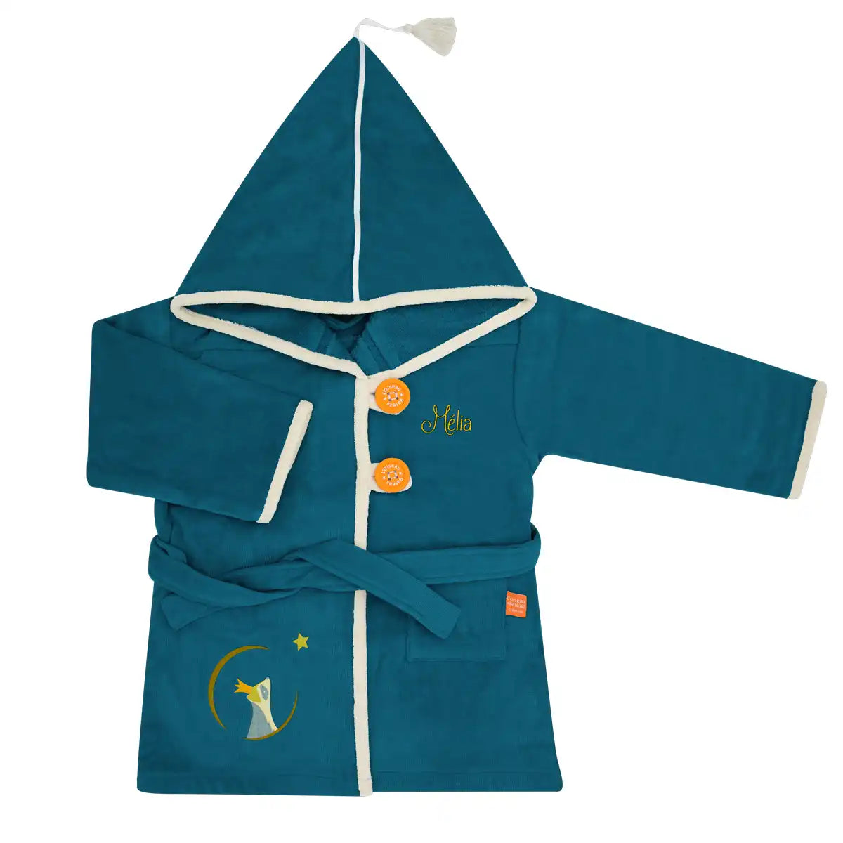 Peignoir personnalisé bébé, linge de bain brodé à offrir, dès 2 ans