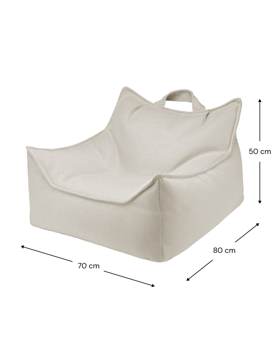 Pouf enfant extérieur lavable, parfait pour les beaux jours