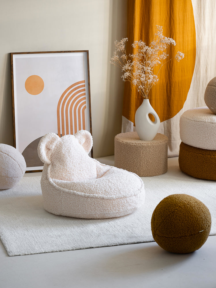 Fauteuil nounours Wigiwama en peluche pour un espace de jeu et de détente