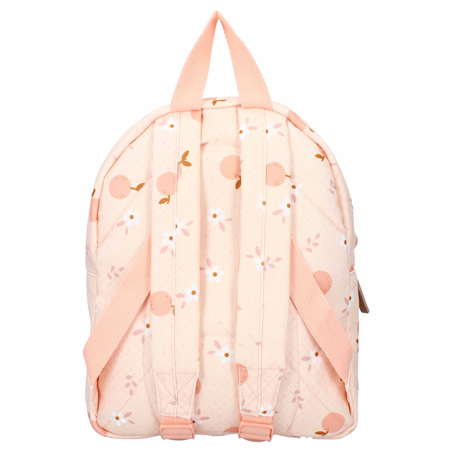 Sac à dos maternelle rose à fleurs, avec bretelles rembourrées et ajustables