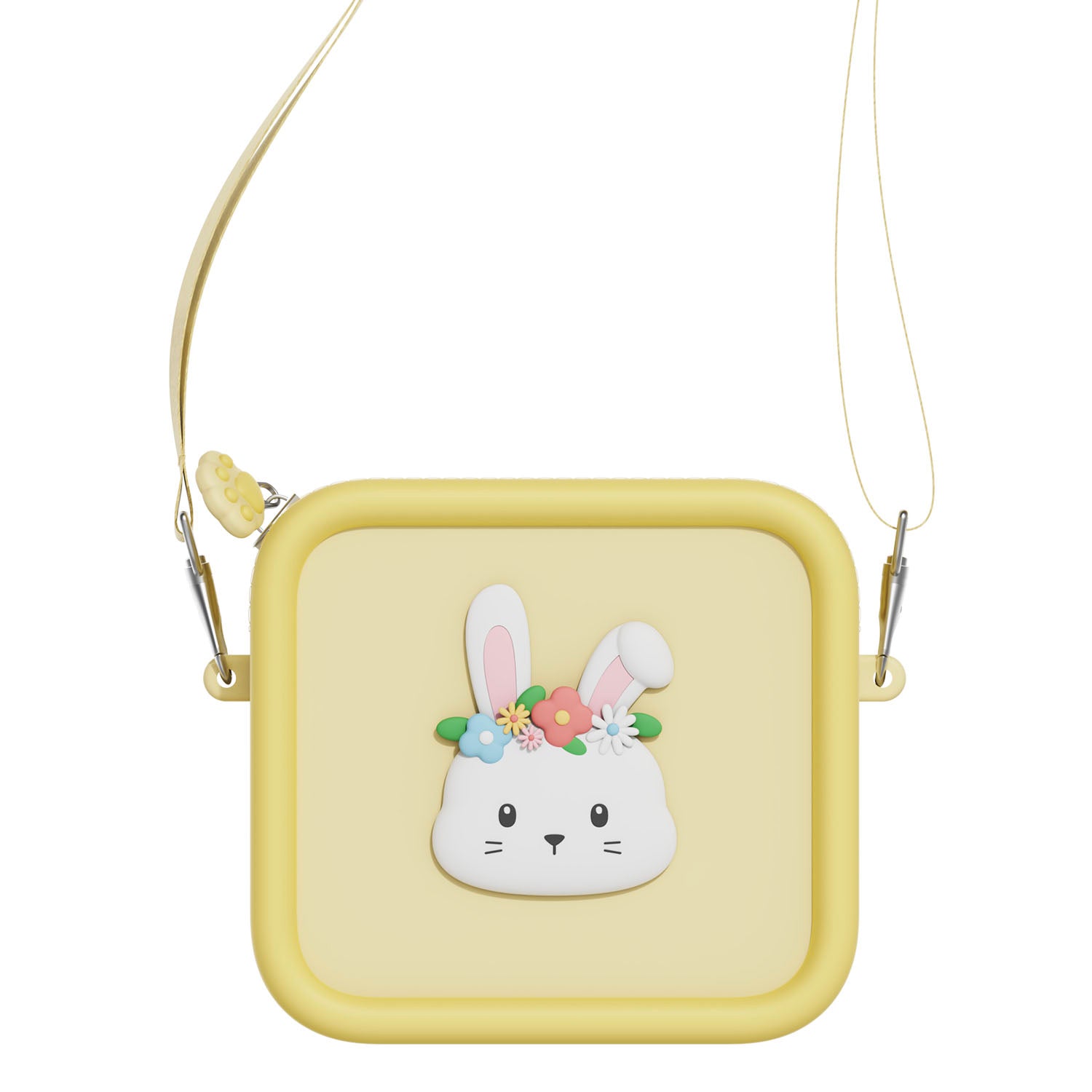 Housse de protection lapin jaune pour appareil photo enfant