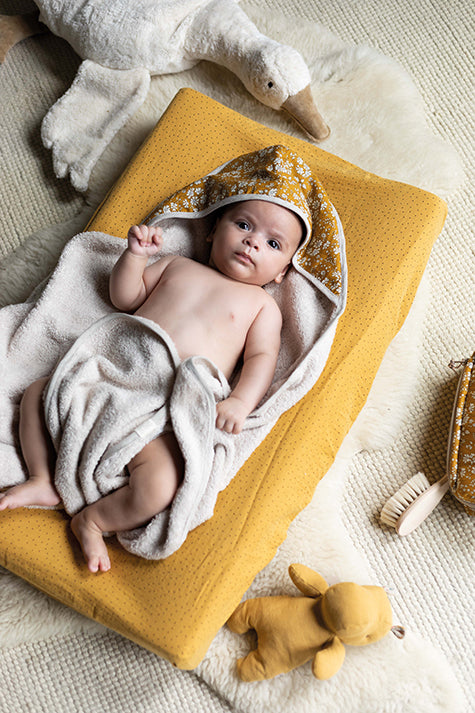 Sortie de bain bébé // serviette de bain // liberty **cadeau de naissance :  accessoires-bebe par learose